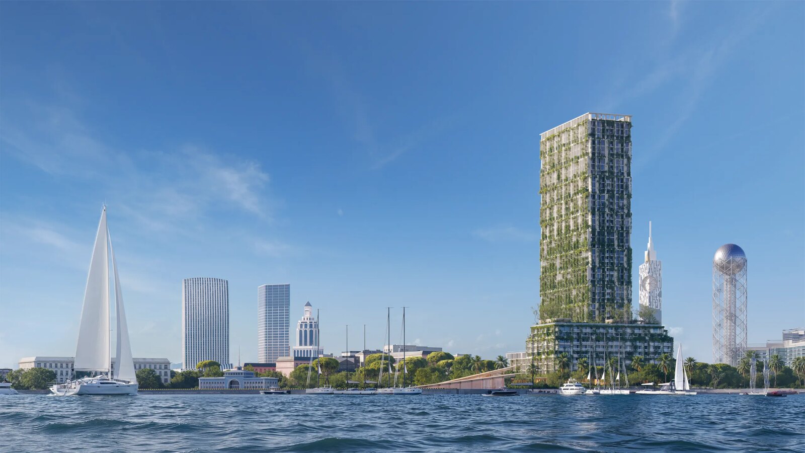 Silk Towers, Старый Батуми, у порта (рядом Али и Нино, Башня алфавита) — фото 20