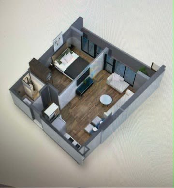 2-комнатная квартира 48.6 м² в районе Новый Бульвар — фото объекта